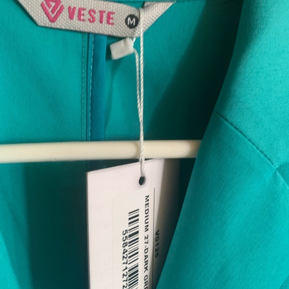 Tailored Green Ladies Medium Lab Coat-NWT-Veste - Picture 3 of 8